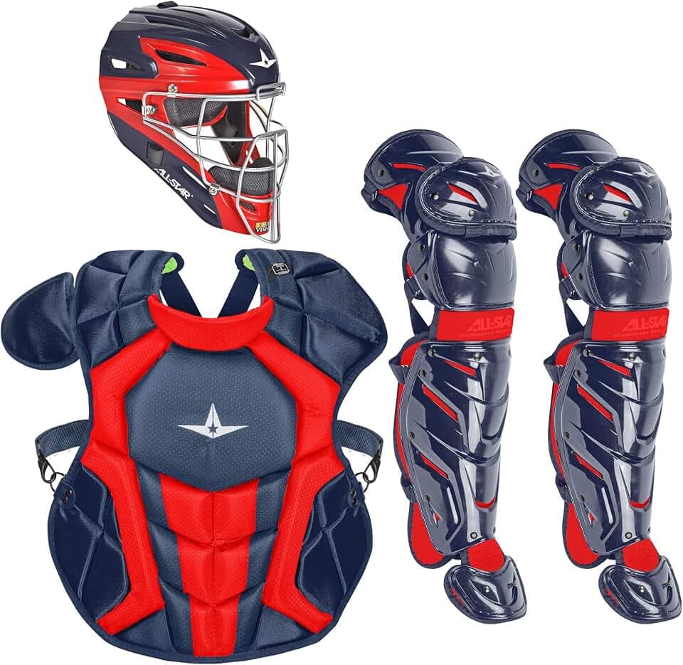All-Star S7 Axis Ages 9 to 16 - Baseball Catching Equipment Kit (Includes Helmet, Chest Protector, Leg Guards), Meets NOCSAE