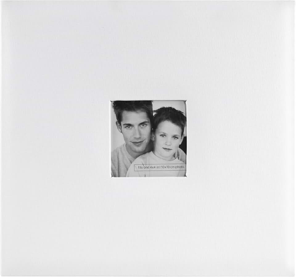 MCS Expandable Fabricscrapbook Album, 12x12, White