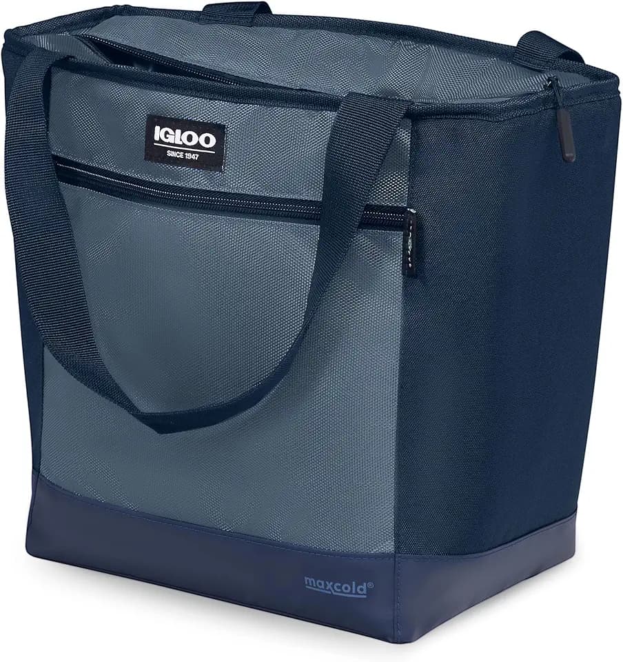 Igloo MaxCold Soft Coolers, Insulated Soft Sided Cooler Bag, Foldable Reusable & Leak Proof Food Grocery Bag, Portable Travel Cooler