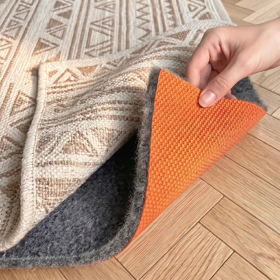 5 x 7 Ft Non‑Slip Rug Pad, Felt Natural Rubber Backing for Area Rugs