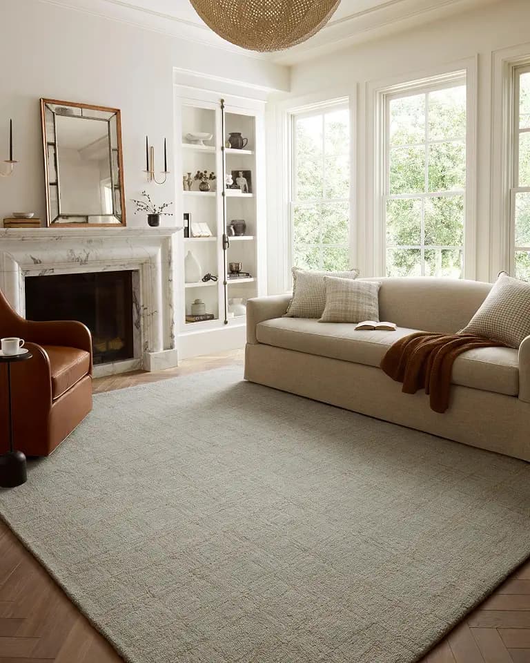 Loloi Chris Loves Julia Polly Fog/Wheat 2'-3" x 3'-9" Accent Rug