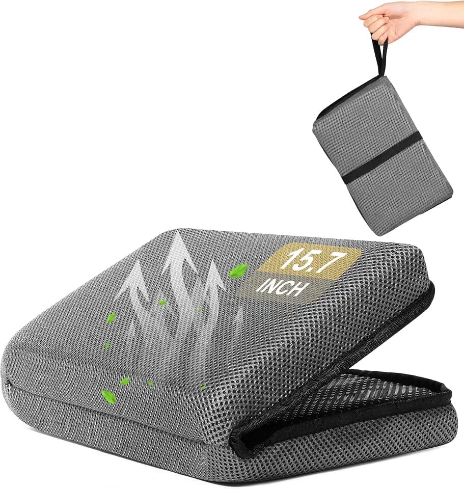 FASTMOMENT Portable Airplane Seat Cushion Foldable Seat Cushion for Travel