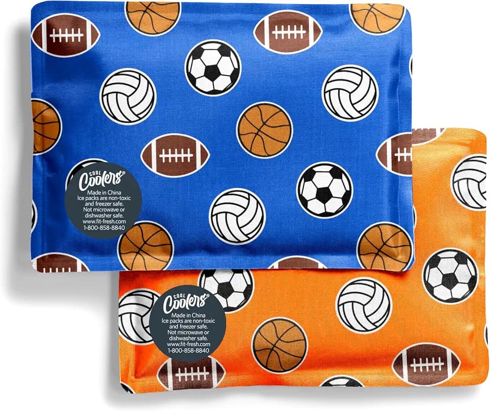 Fit & Fresh Cool Coolers Soft Ice Packs for Lunch Bags & Coolers, 2pk