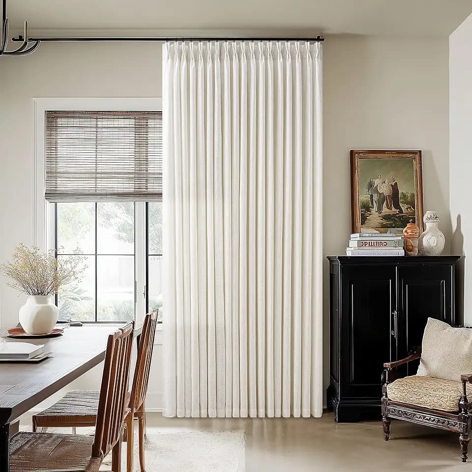 102 Inch Curtains 84 Inch Width Natural Linen Curtains Pinch Pleat