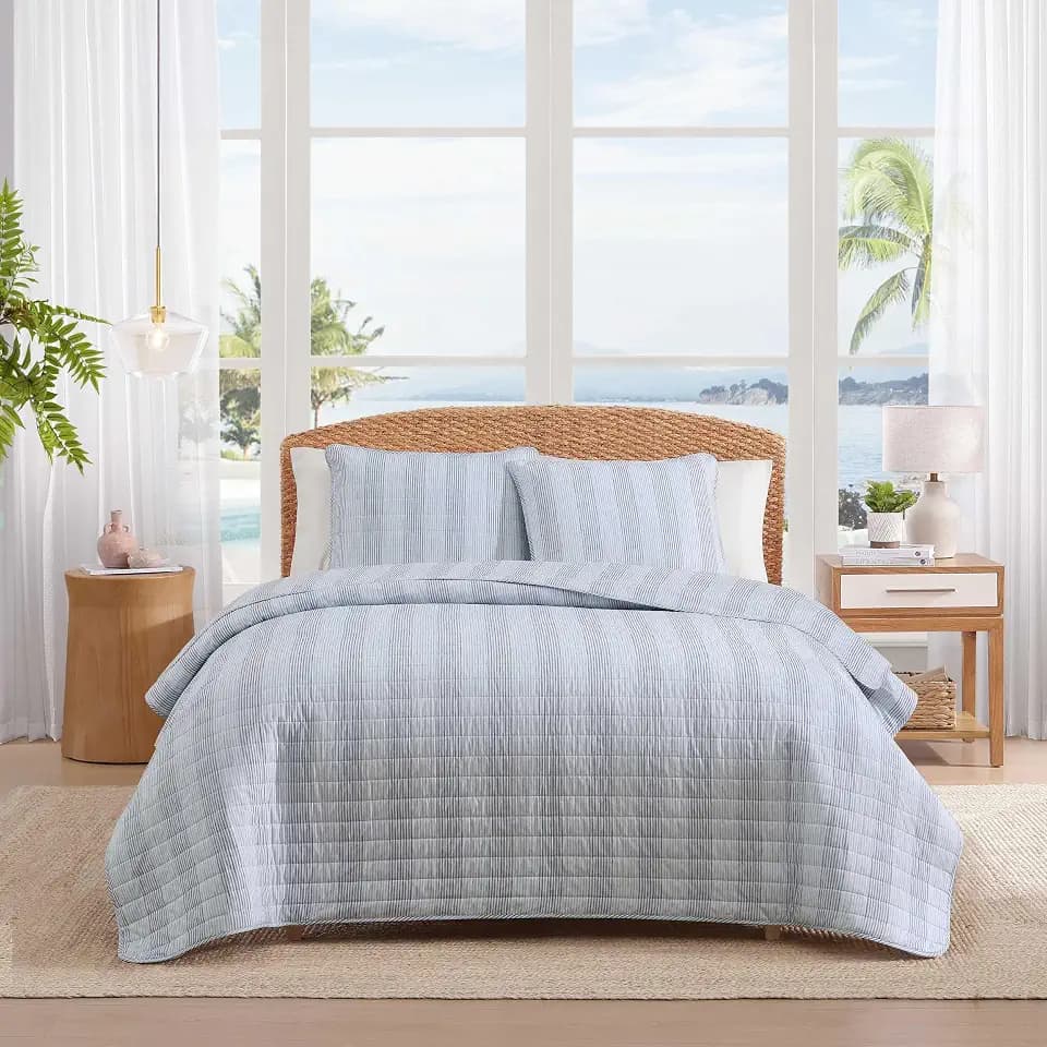 Tommy Bahama - Queen Quilt Set, Lightweight Bedding, 3-Piece Set