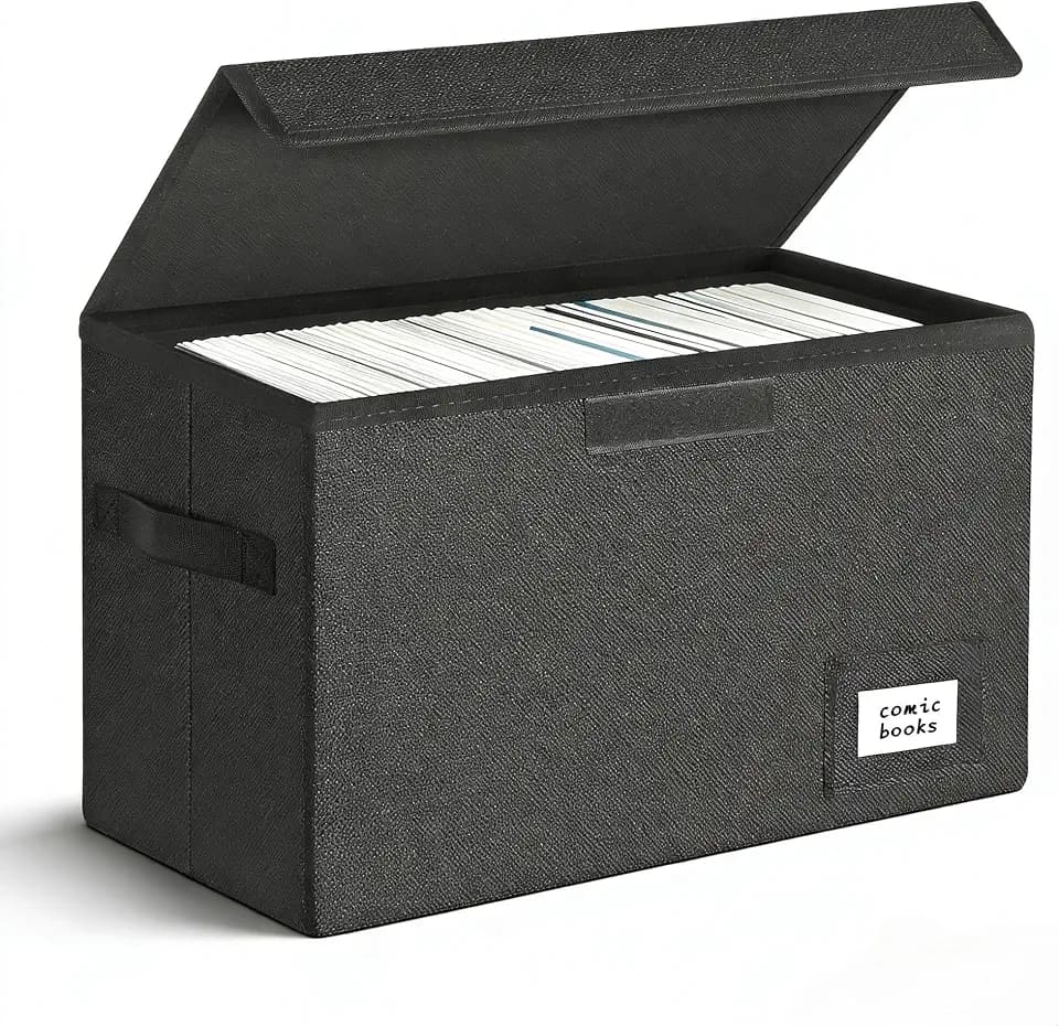 Leffis Comic Book Storage Box Comic Bin 15.5" X 7.5" X 11.3"