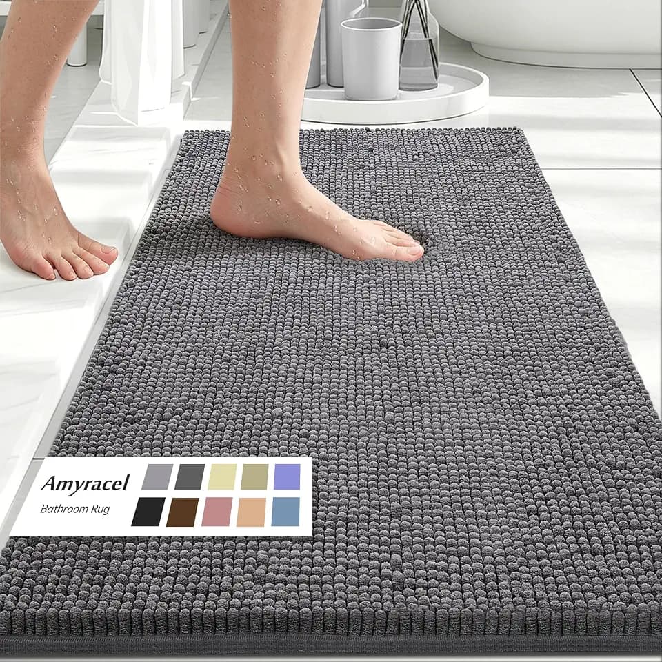 Amyracel Bathroom Rugs Mat 36x60, Thick Soft Quick Dry Absorbent
