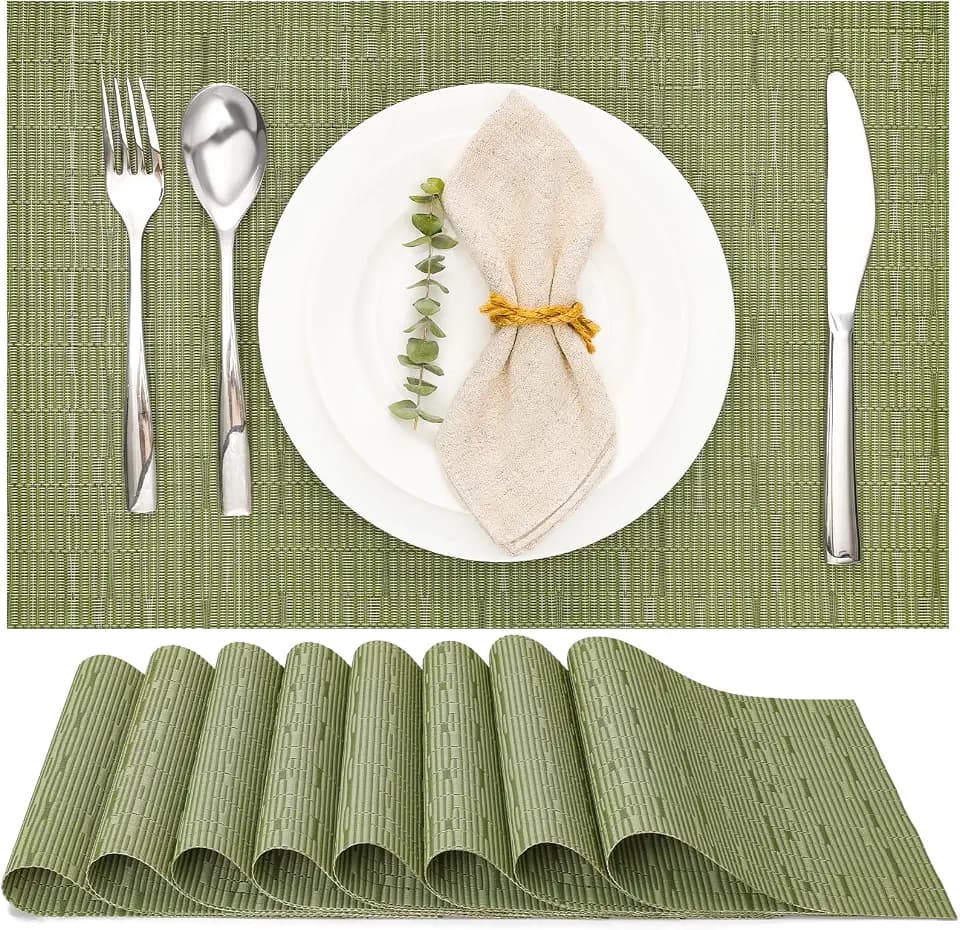Myir JUN Placemats Set of 8 Kitchen and Dining Table Placemats