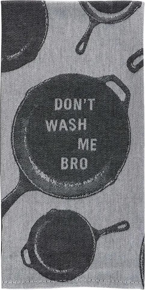 Blue Q Funny Dish Towel - Woven Jacquared Kitchen Towels - Dont Wash Me