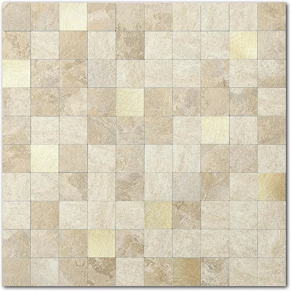 VAOVI Peel and Stick Wall Tiles for Kitchen Bathroom(Beige Mix 10pcs)
