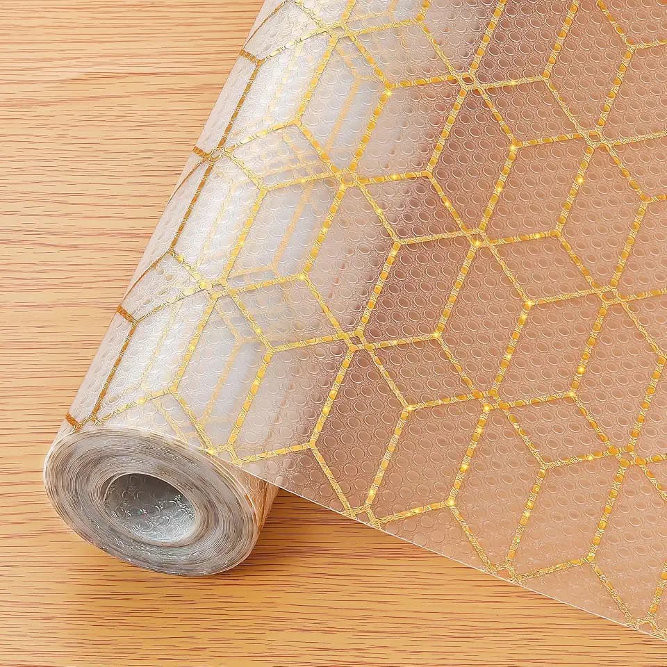 Cooyes Shelf and Drawer Liners for Kitchen, Non Adhesive Cabinet Liner