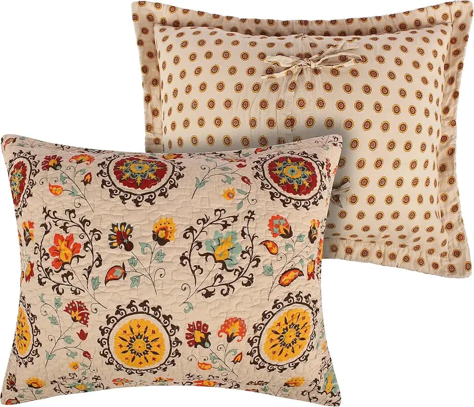 Greenland Home Fashions Andorra Standard Sham, Multicolor