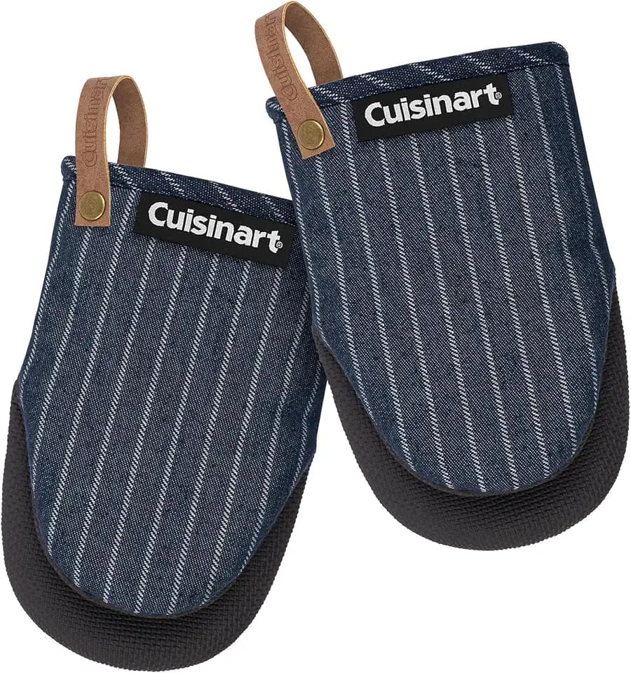 Cuisinart Heritage Mini Oven Mitts, 2-Pack, Neoprene, Heat Resistant 350F