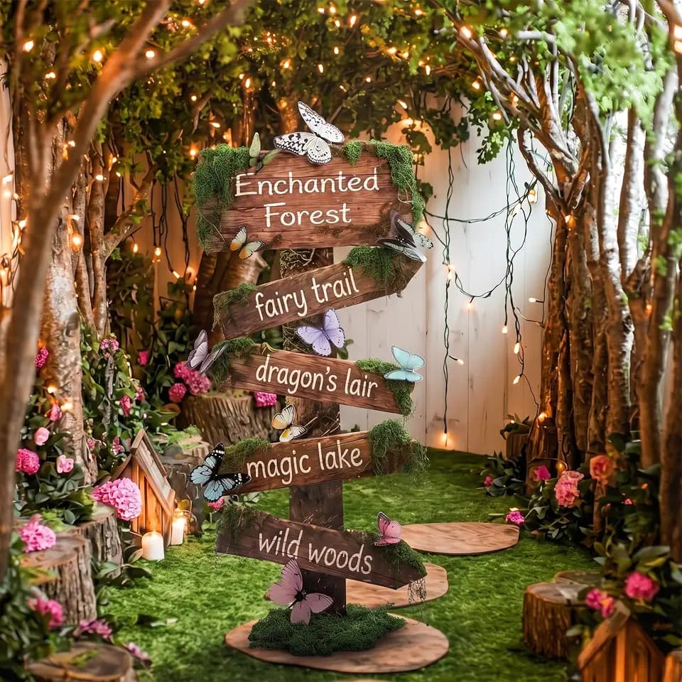 Bucherry Enchanted Forest Decorations Fairy Forest Decorations Sign