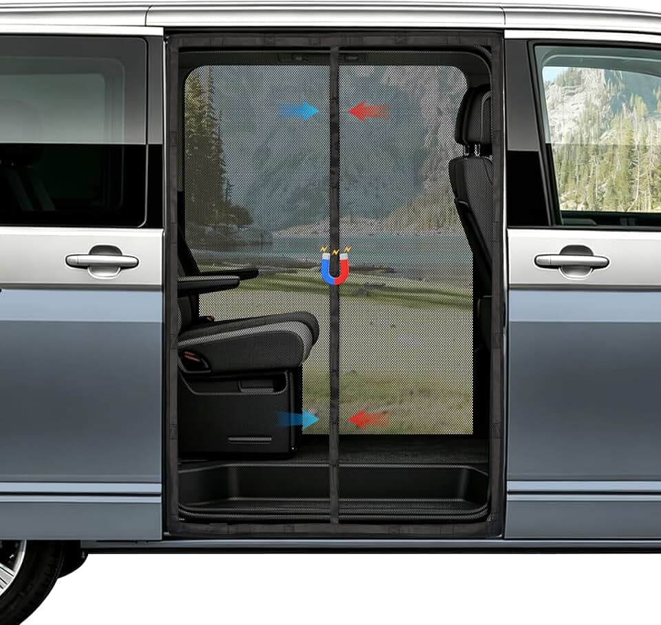 FIVAVA Magnetisches Moskitonetz für VW T5 T6 Seitentür
