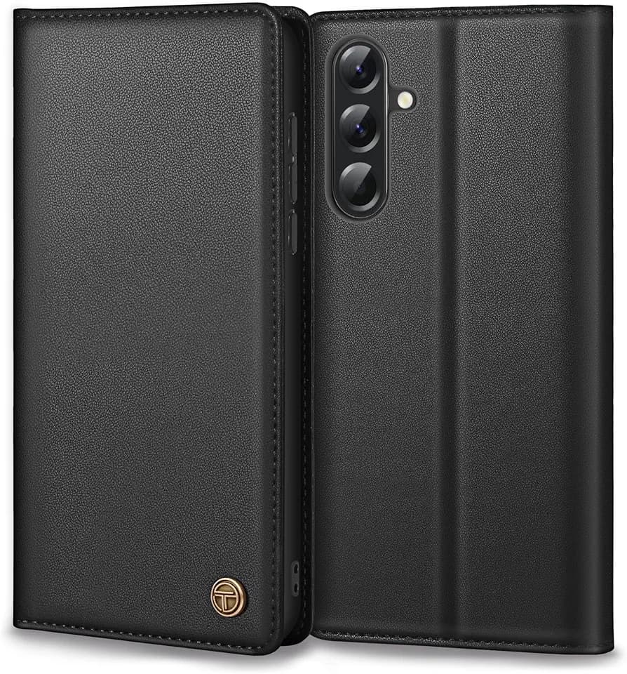 Thorhülle Handyhülle für Samsung Galaxy A56 5G Hülle, Premium Lederhülle Schutzhülle Tasche für Samsung A56 5G Hülle Wallet Kartenfach Standfunktion Flip Case für Galaxy A56 Klappbar, Schwarz