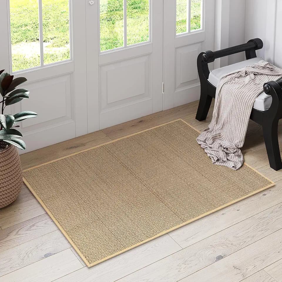 Lahome Farmhouse Kitchen Rug, 2x3 Door Mat Indoor Entryway Washable