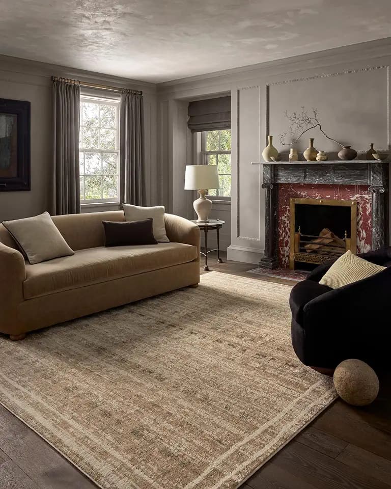 Loloi Jeremiah Brent Bleecker Khaki/Natural 2'-7" x 8'-0" Runner Rug