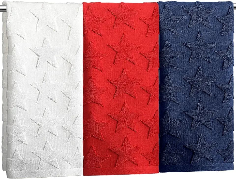 Remagr 3 Pcs Patriotic Hand Towels Set for Bathroom