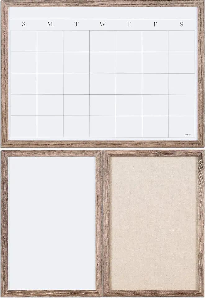 U Brands Family Command Center, Cork Board and Calendar Whiteboard Combo