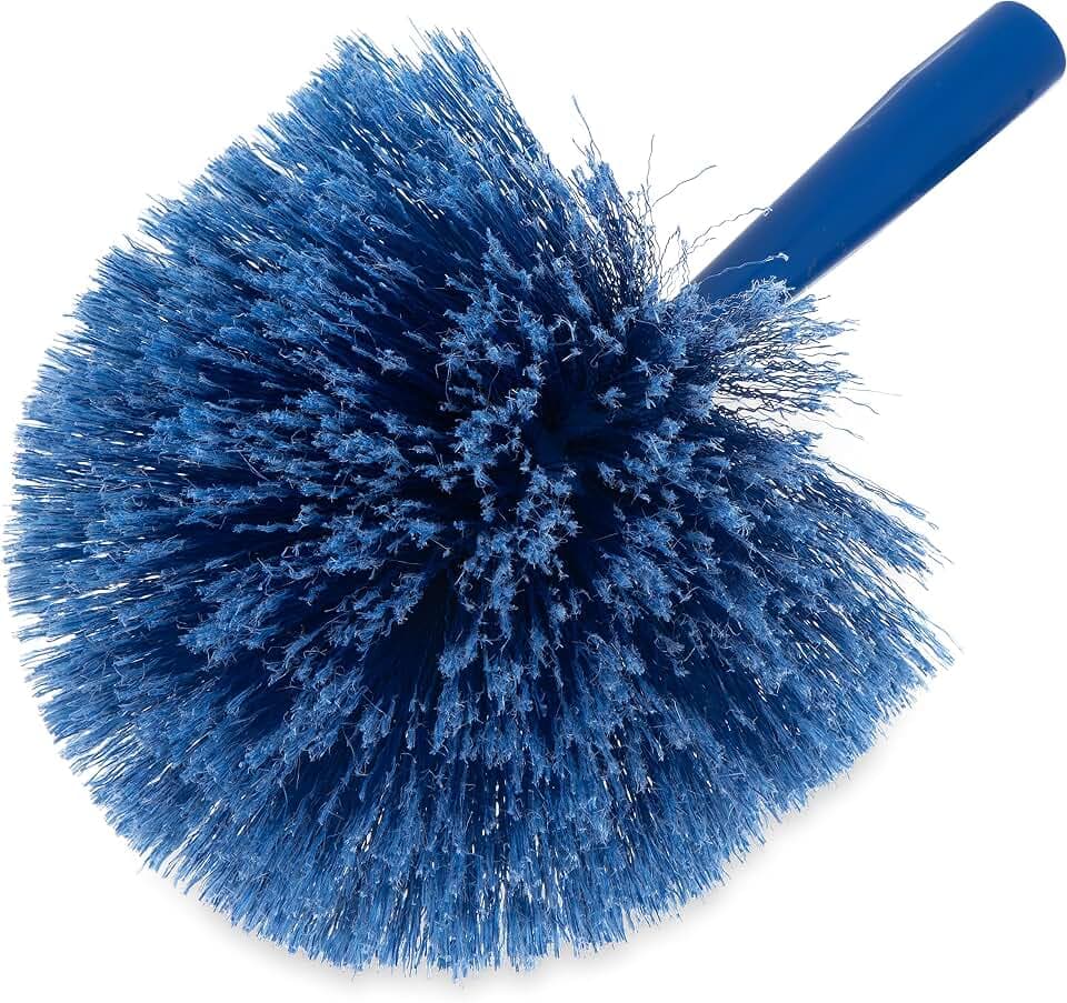 Sparta Round Duster Head, Soft Flagged Bristles, 9 Inch, Blue, 12-Pack