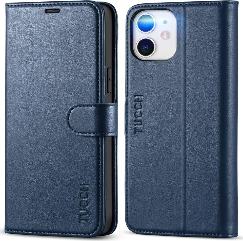 TUCCH Hülle für iPhone 12/12 Pro (6,1"), Dunkelblau