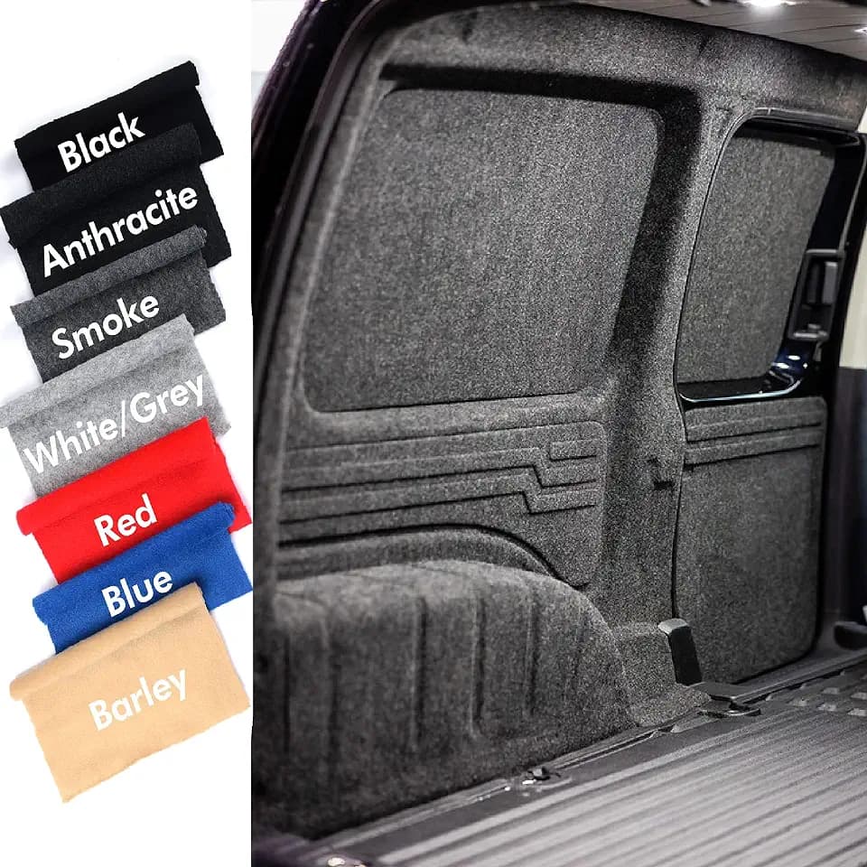 Robust Car Parts Teppich mit 4-Wege-Stretch-Futter, für den Innenraum von Wohnmobilen, Lieferwagen, Wohnmobilen (Anthrazit, 1 m x 2 m)