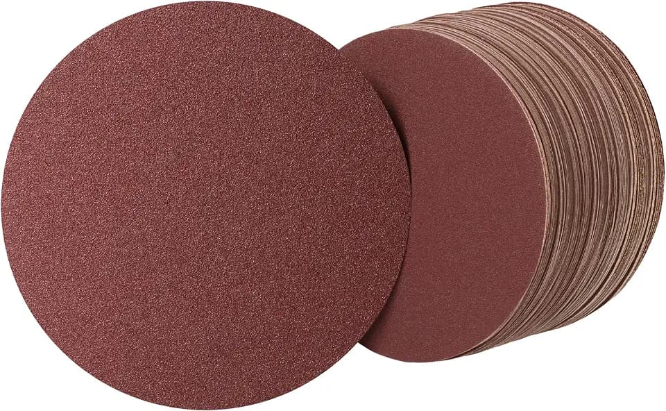 S SATC Premium PSA Sanding Discs 6 Inch 100 PCS 60 80 120 180 240 320 400 600 800 1000 Grit Aluminum Oxide Self Stick Adhesive Sanding Discs for Random Orbital Sander and Belt Disc Sander