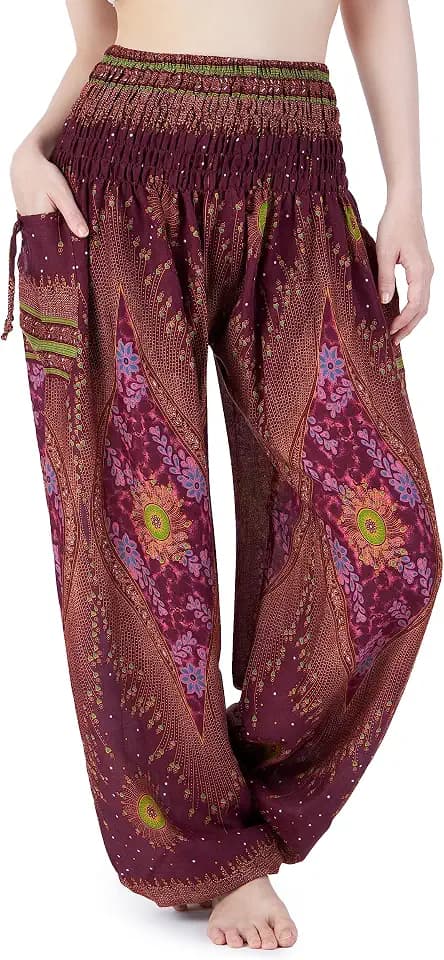 Lannaclothesdesign Boho Harem Pants Women
