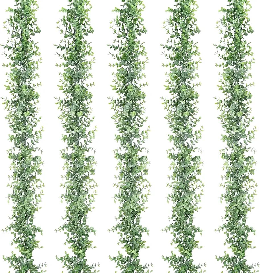 5 Pack Eucalyptus Garland 30Ft Artificial Vines Fake Greenery Garland