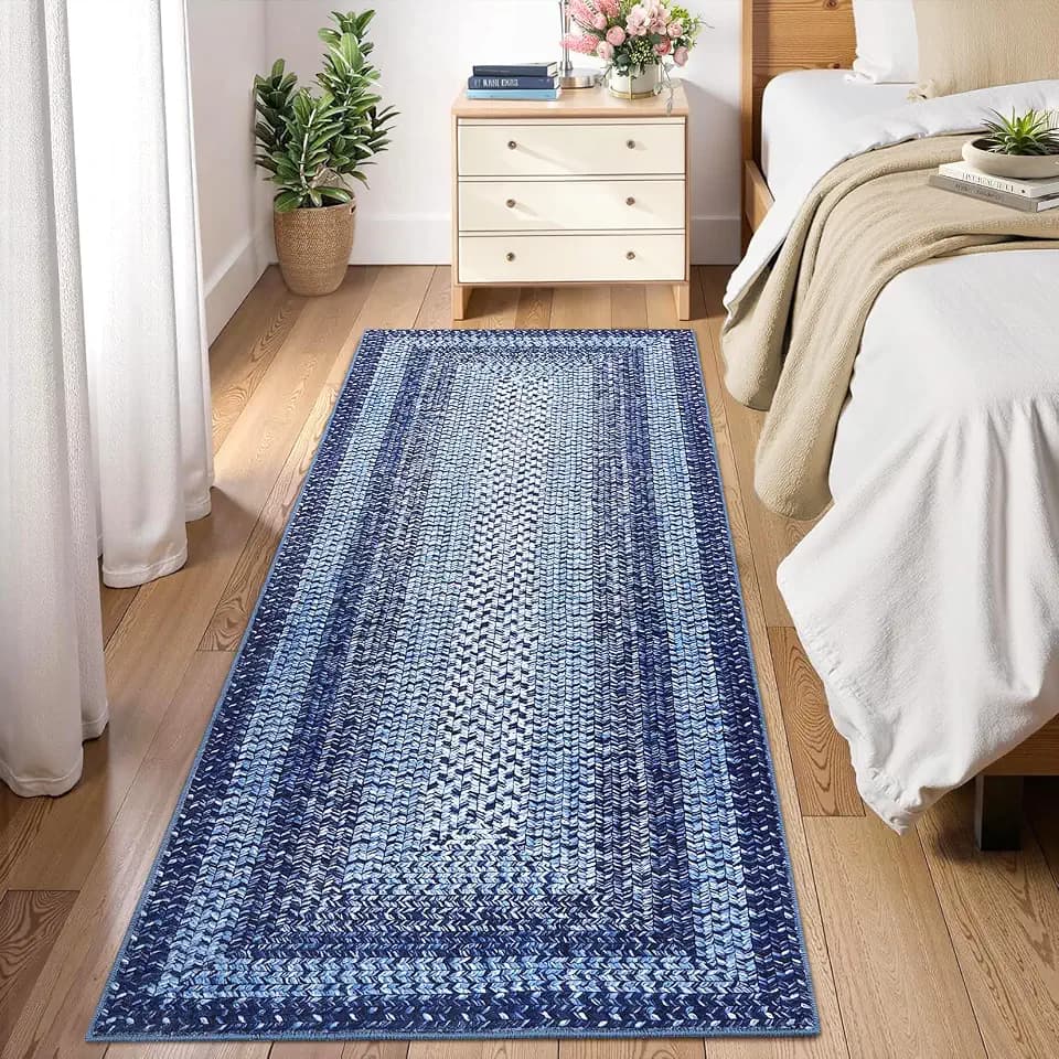 RUGSREAL Washable 2x10 Runner Rug for Hallway Kitchen Modern Runner Rugs
