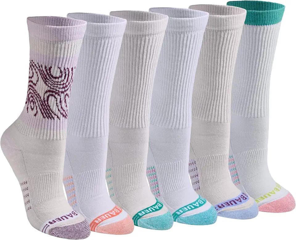 Eddie Bauer Women's Dura Dri Moisture Control 6-pair Crew Socks