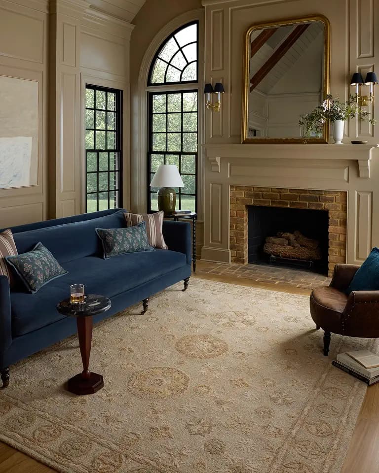 Loloi Chris Loves Julia Dorothea Dove/Natural 2'-6" x 7'-6" Runner Rug