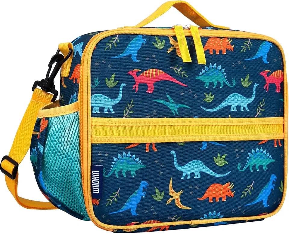 Wildkin ECO rPET Insulated Lunch Box for Kids, Jurassic Dinosaurs