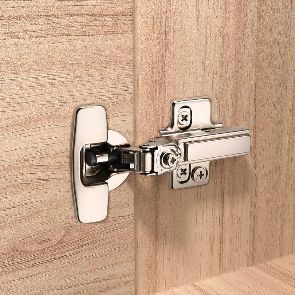Furniware 10 Pack Frameless Half Overlay Soft Close Cabinet Hinges