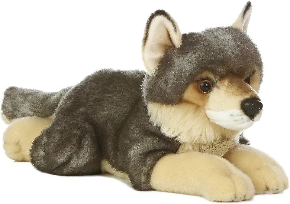 Aurora Miyoni 18" Wolf Realistic Stuffed Animal