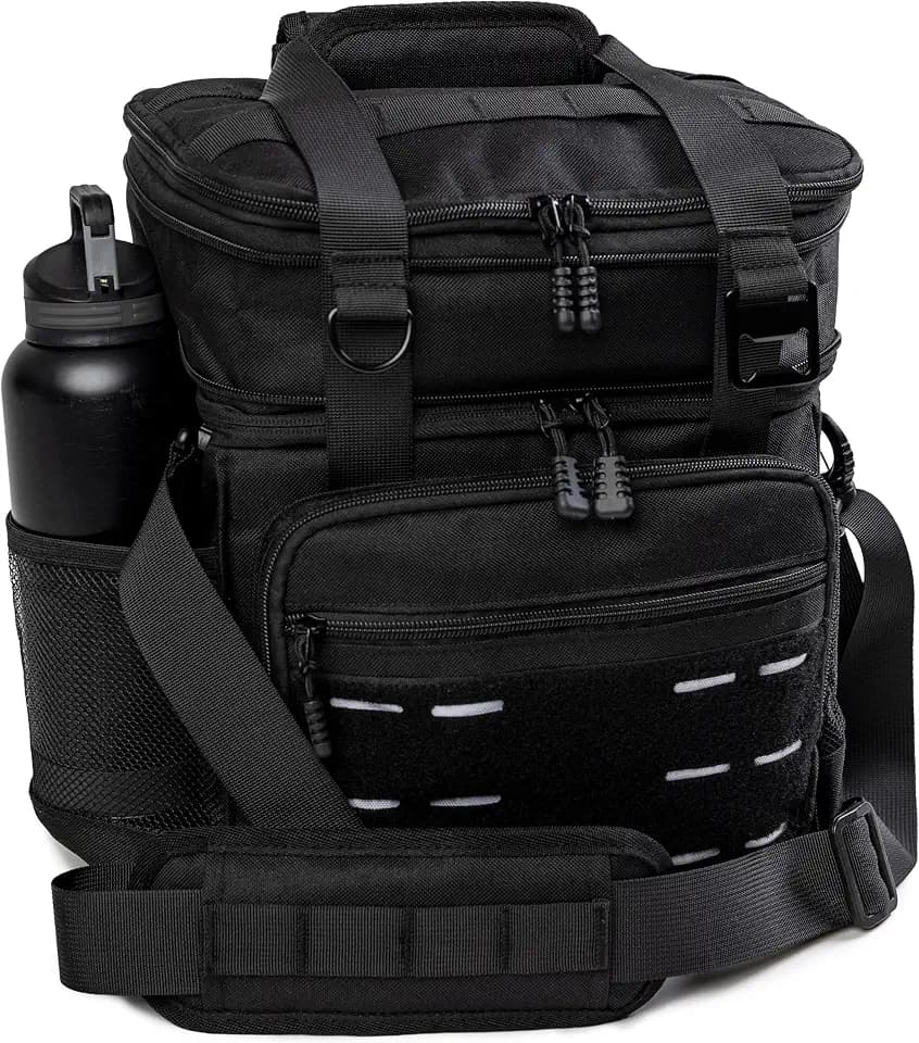 Tactical Lunch Box for Men, Heavy Duty Expandable Insulated Lunch Bag