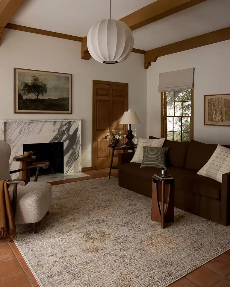 Loloi Milena Ivory/Granite 9'-3" x 9'-3" Round Area Rug