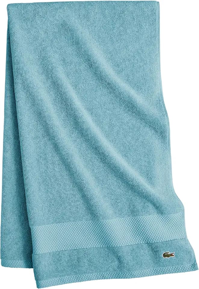 Lacoste Heritage 100% Supima Cotton Bath Towel 30" x 54", Celestial