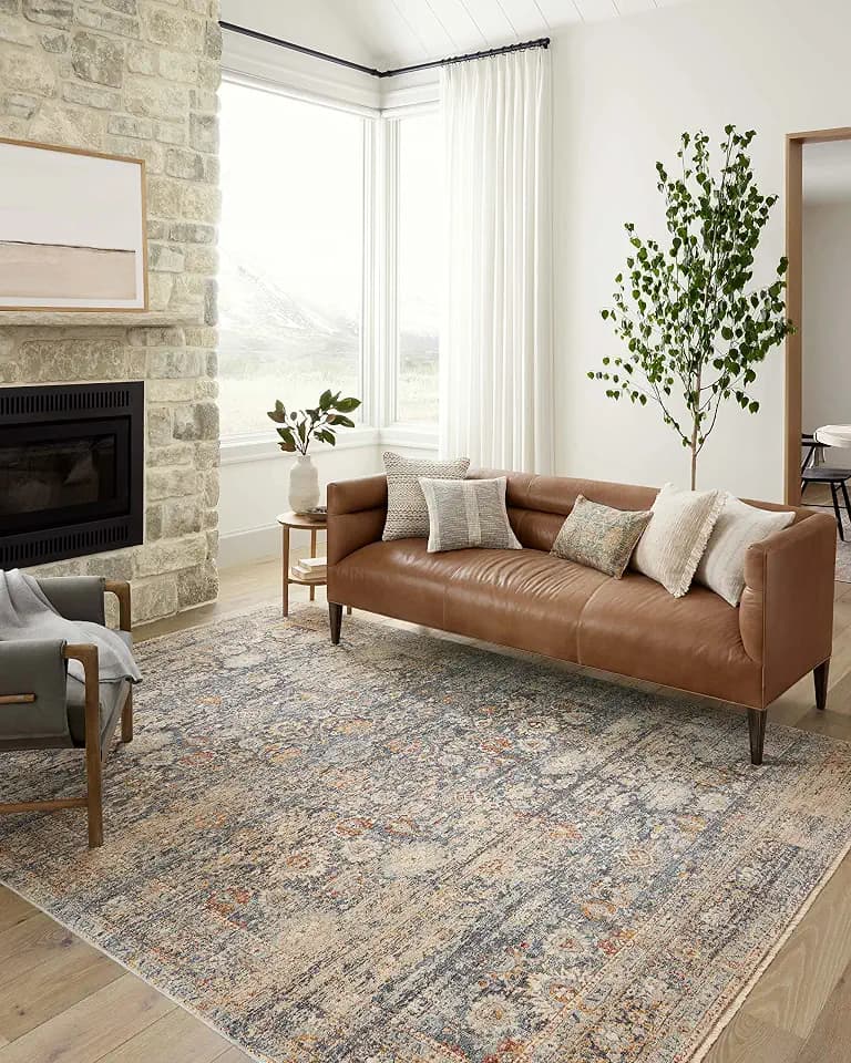 Loloi Angela Rose Blake Navy/Multi 4'-0" x 5'-7" Accent Rug