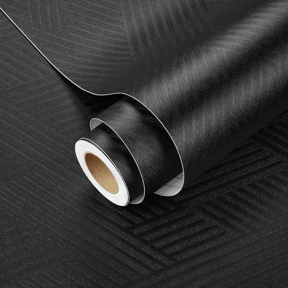 Black Striped Wallpaper Peel and Stick Geometric Contact Paper