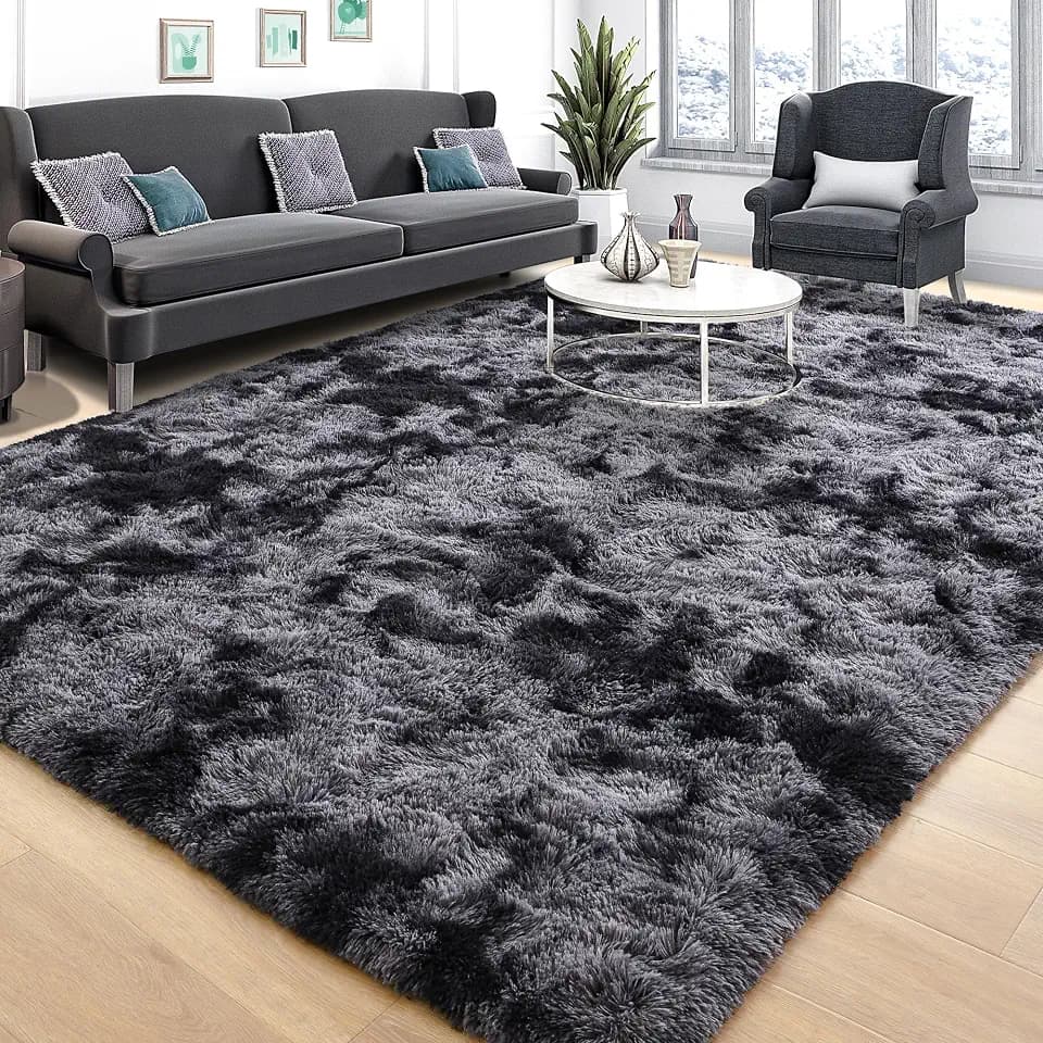 Tepook Soft Fluffy Rugs for Living Room, 5x8 Shaggy Area Rug for Bedroom