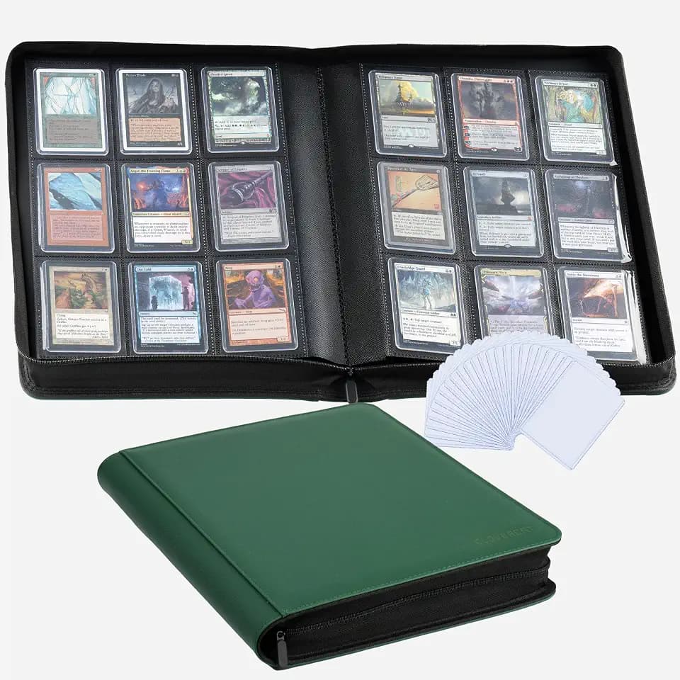 9-Pocket Toploader Binder Trading Card Binder Holds 252 Premium Card Book