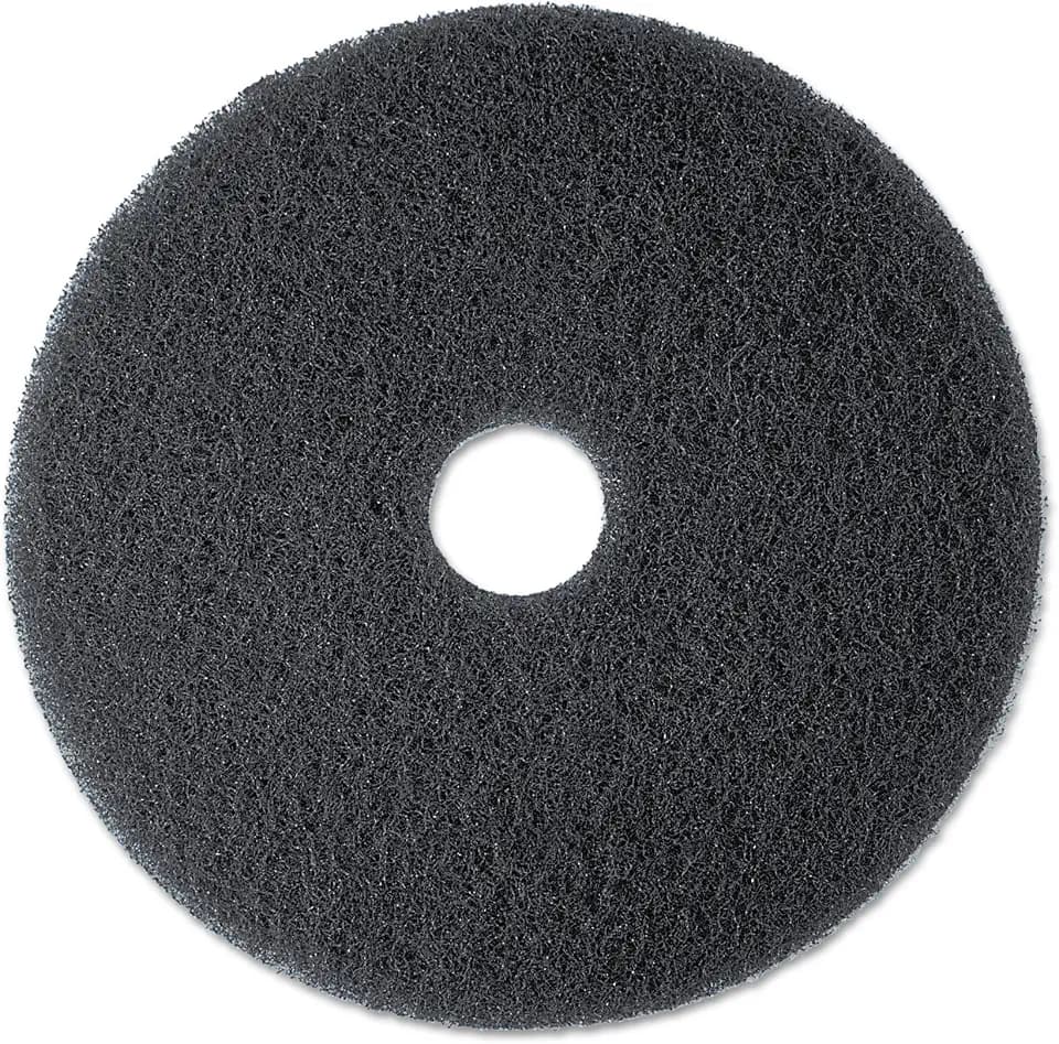 3M Black Stripper Pad 7200, 13" Floor Care Pad (Case of 5)