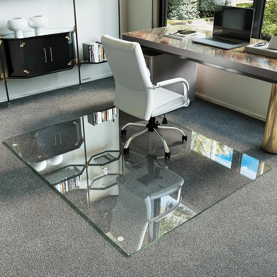 Koonmi 48" x 60" Office Chair Mat for Hardwood Floors & Carpets