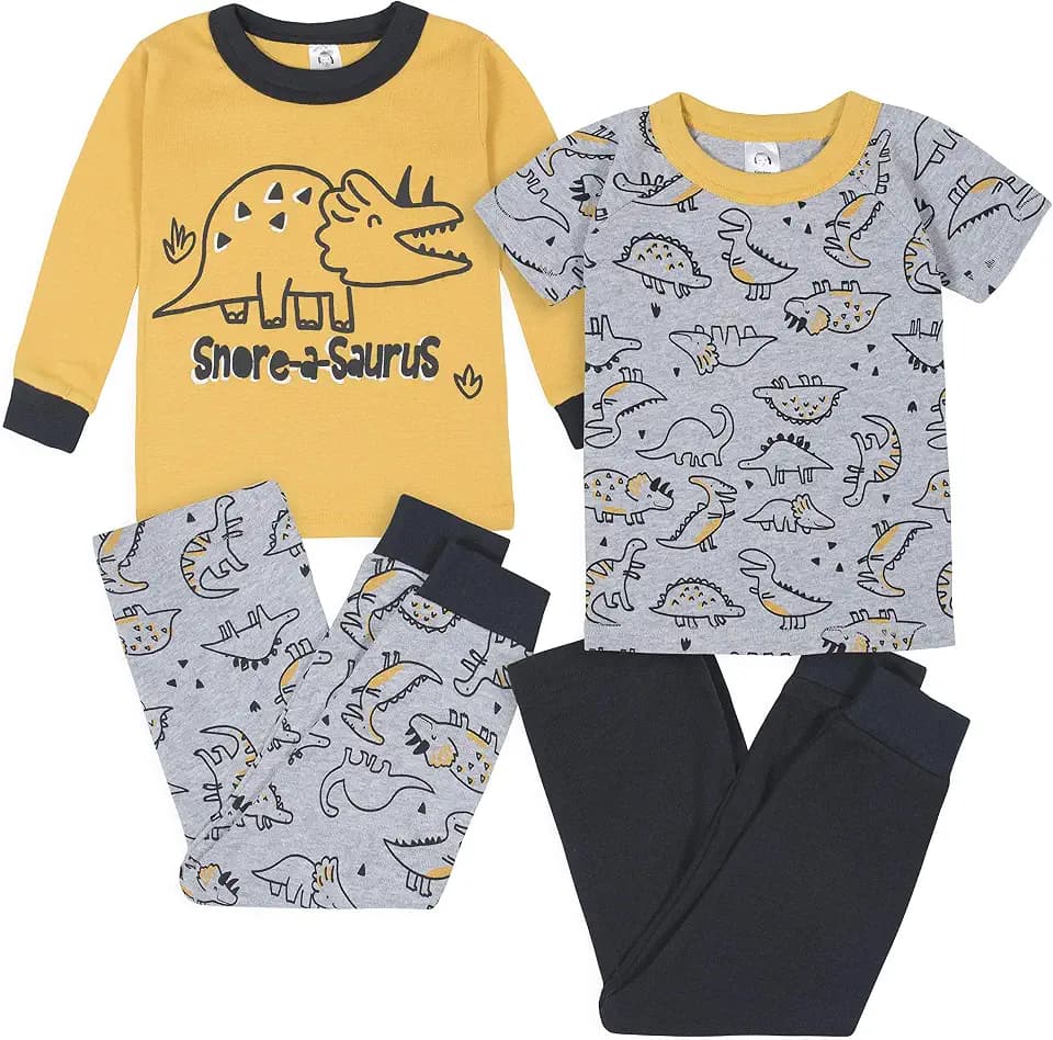 Gerber Baby Boys 4 Piece Pajama Set