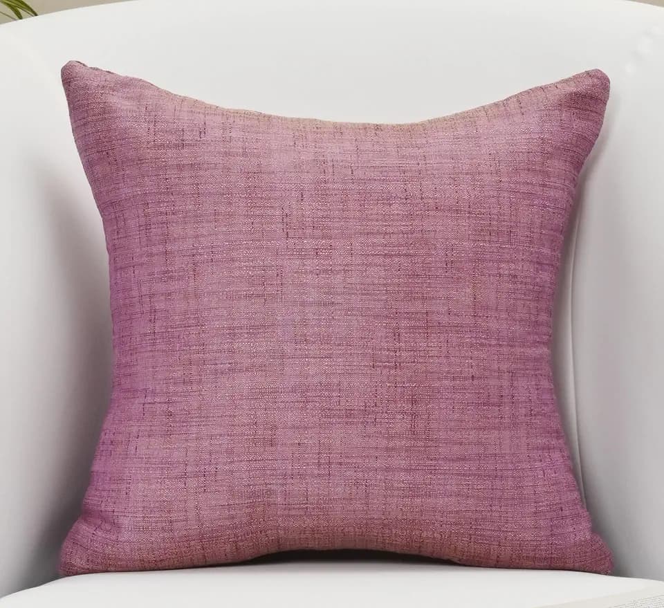 Decorative Throw Pillows for Couch Sofa Bed, Boho Living Room Decor Pillows, Accent Farmhouse Throw Pillows, Silk Solid Pillow Covers Set of 2, Euro Pillow Cover (16x16, Violet)