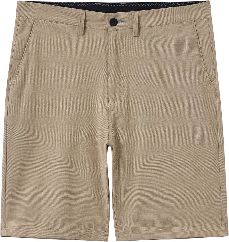 Mens Hybrid Golf Shorts Lightweight Stretch Dress Casual Shorts Quick Dry 9 Inch Inseam with Zip Pockets