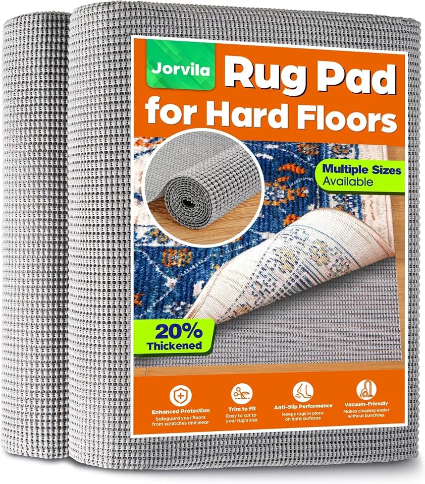 Jorvila Non-Slip Rug Pad Gripper 9x12 Ft