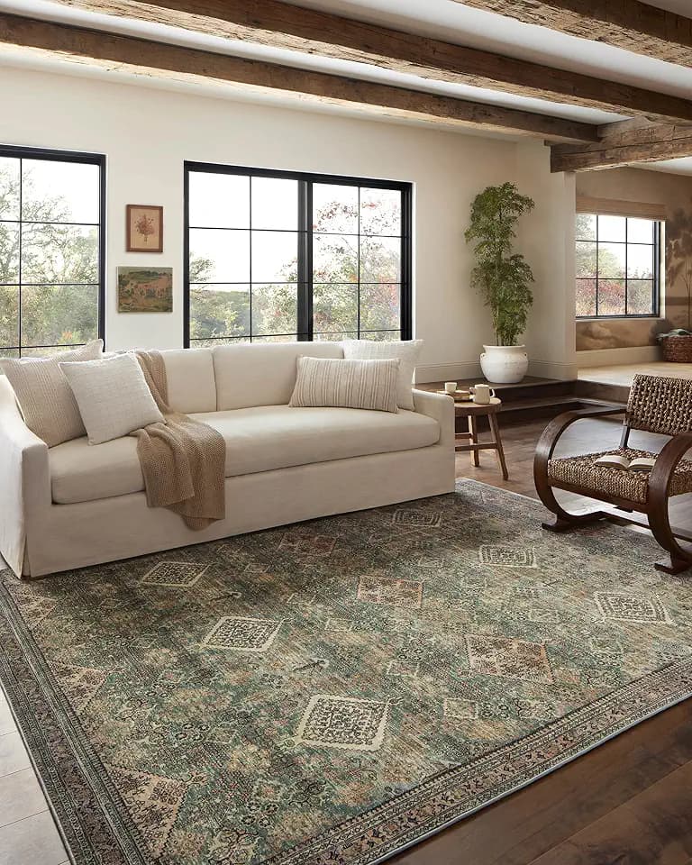 Loloi Magnolia Home Sinclair Turquoise/Multi 2'-3" x 7'-6" Runner Rug